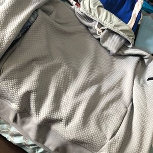 Cowl neck under armour sweatshirt.